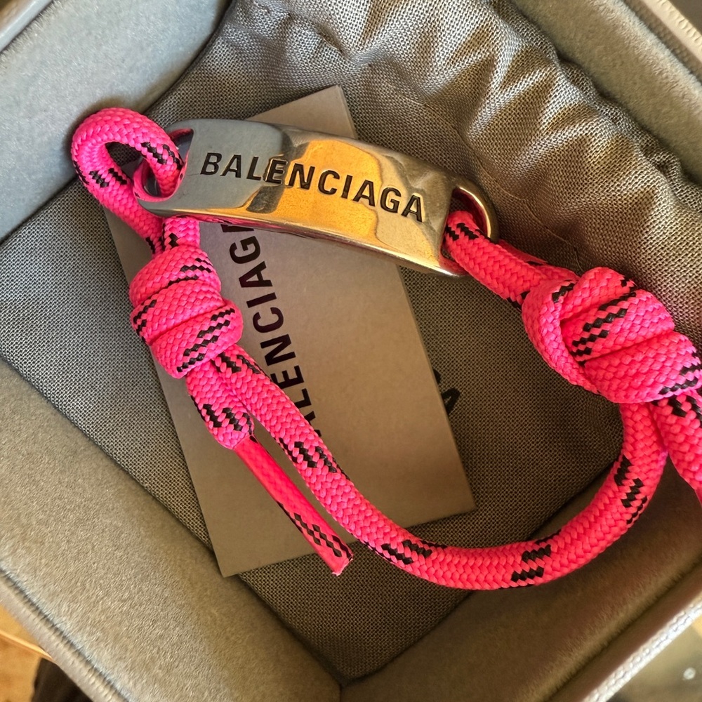 Balenciaga Plated Shoelace Bracelet